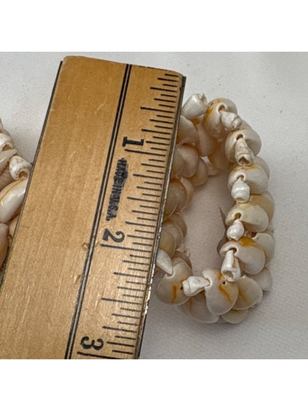 Shell Stretch Napkin Rings Handmade Philippines Natural Cowrie Shells Set - Picture 5 of 11
